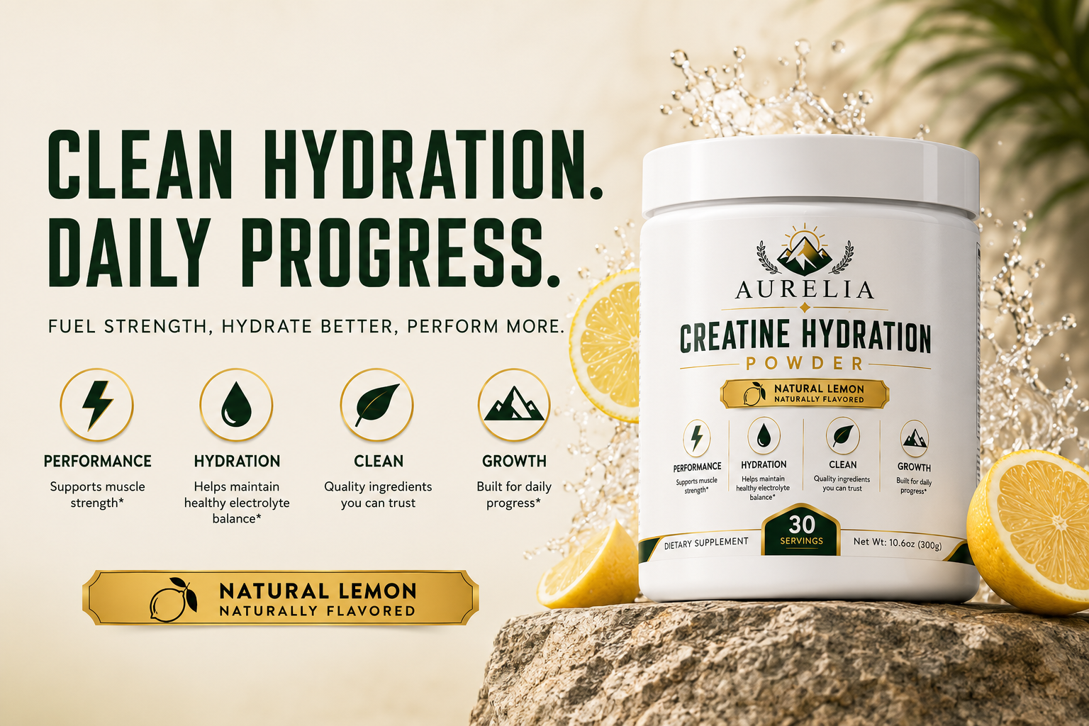 Aurelia Creatine Hydration Powder