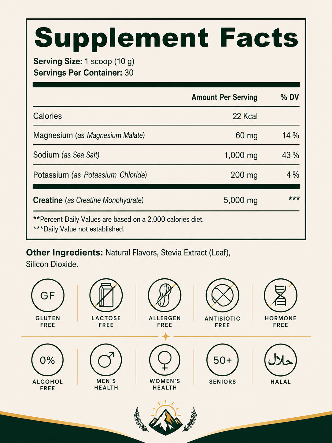 Aurelia Creatine Hydration Powder
